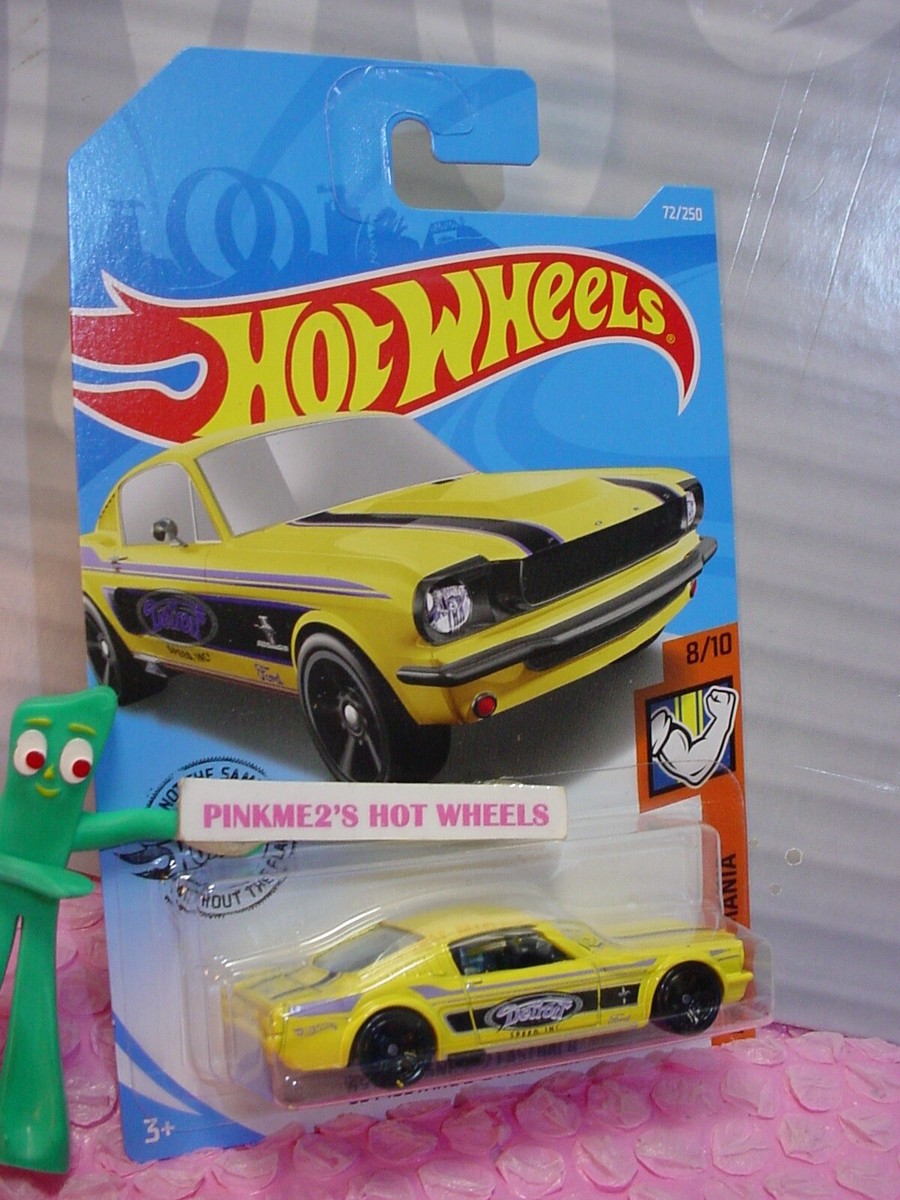 ホットウィール '65MUSTANG 2台セット 2019 i Hot Wheels 65 MUSTANG 2+2 FASTBACK #72✰yellow