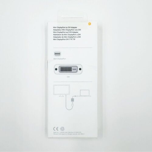 Apple Mini DisplayPort to DVI Adapter New In Box Sealed MB570LL/B - Imagen 4 de 8