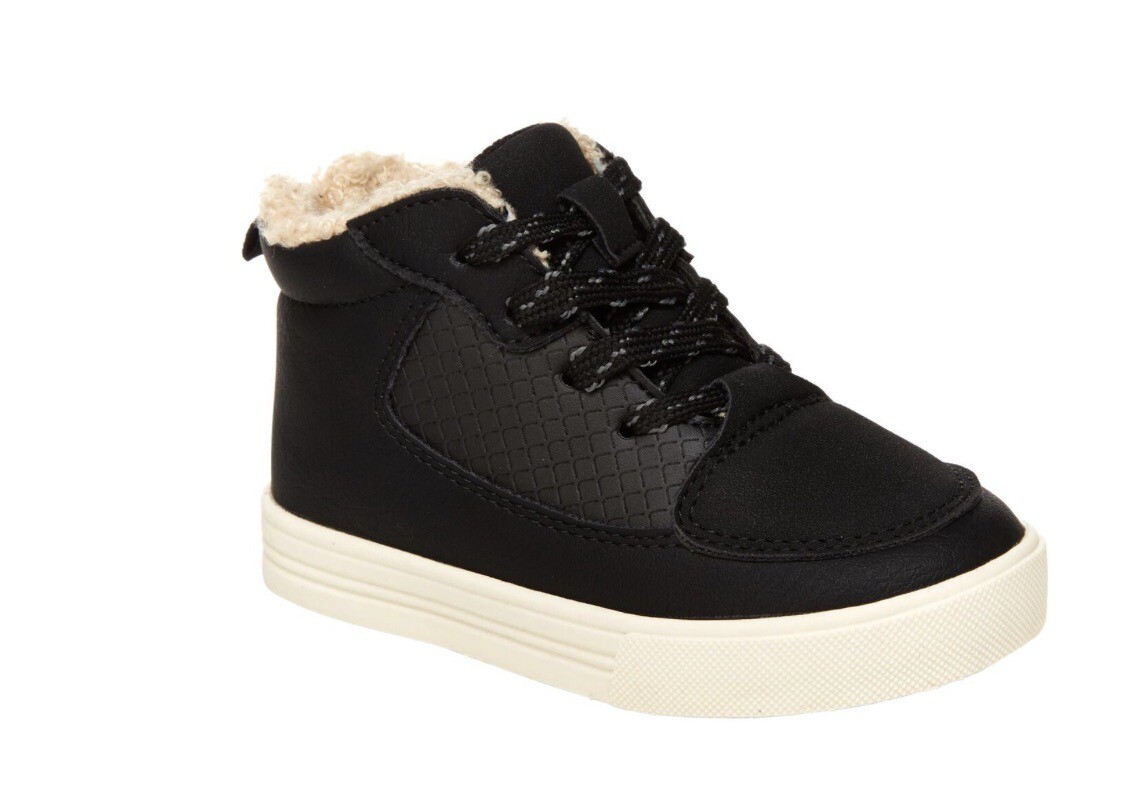 OshKosh Little Kids Sherpa Lined Lace Up Shoes Size 2y