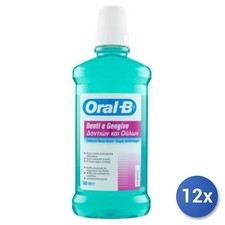 12x Bundle Oral-B Collutorio 500 Ml. Denti E Gengive Verde Chiaro