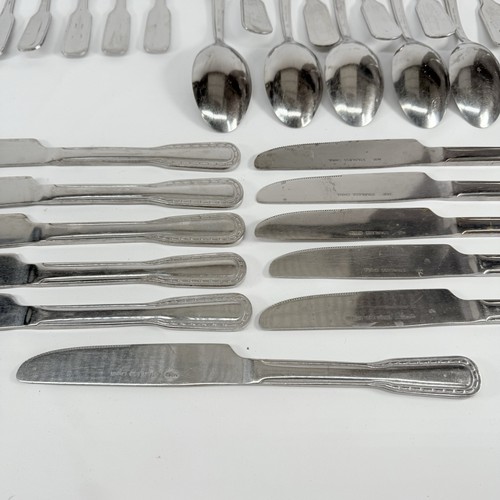 Martha Stewart Flatware SILVER STITCH Stainless MFS15 MSE Spoon Fork Knife 44pcs - Picture 12 of 17