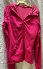 Lululemon Hooded Jacket Womens Small Size 4 Hot Pink Magenta Reversible Full Zip