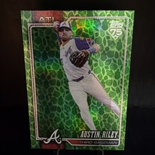 Topps 2026 Series 1 Green Foil Austin Riley Atlanta Braves Baseball Card #238