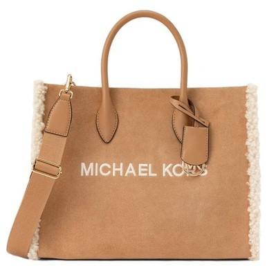 Michael Kors Tasche Schultertasche Mirella MD EW Tote WildLeder Peaunt Neu