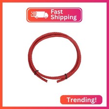MECCANIXITY 1.1 Yards Bolo Tie Cord 5mm Diameter Round Braided Leather Strip 1 M