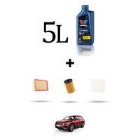 Hoffcar Servicekit 3 Filter Und 5L ÖL FüR VW Tiguan II (AD1) 2.0 TDI 105KW Ab