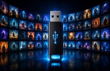 LOADED PORTABLE USB MEDIA DRIVE • SEE DESCRIPTION 