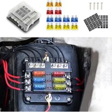 6-Way Marine Fuse Block, Waterproof 12v Fuse Block with LED Indicator, Automotiv