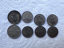 8x British Pre-Decimal Coins 2 Sixpence & 6 Threepence 1931–1966 Mixed Monarchs