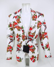 PHILIPP PLEIN MENS BLAZER LINEN LOVE JACKET C...