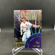 Mark McGwire Manny Ramirez 2000 Topps Chrome - League Leaders #463