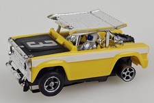 Aurora AFX Racing Slot Car Ford Baja Bronco Yellow 3