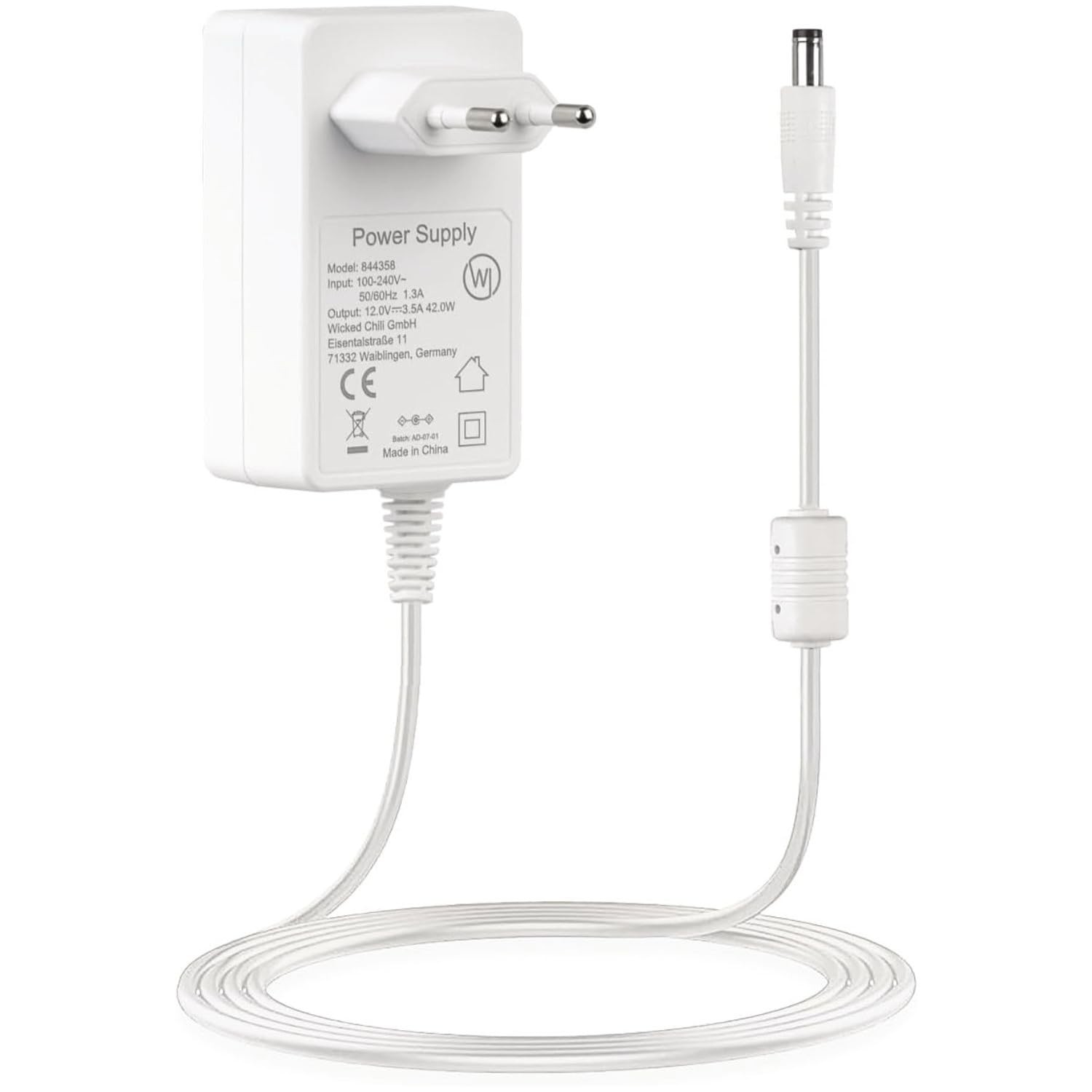 Wicked Chili Alimentatore di Rete 12V/3500mA/300cm per AVM Fritz!Box 5690 (i9B)