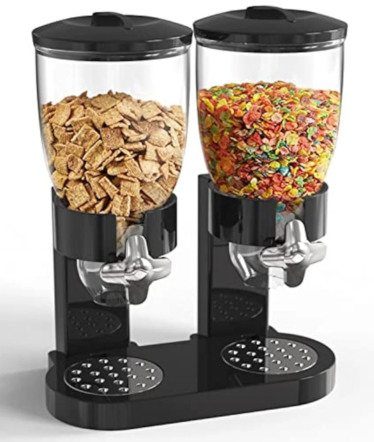 Dual Food Dispenser - Dry Food Dispenser Perfect As A Candy, Nuts, Rice, Gran...