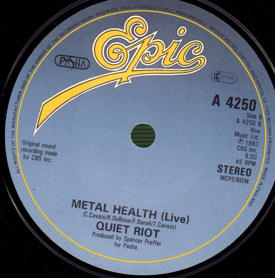 Quiet Riot Bad Boy 7" vinyl UK Epic 1984 in picture sleeve A4250 - Image 4 of 4