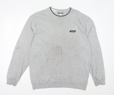 Pullover Sweatshirt Herren UK L Regular Reebok Grau