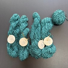 NORO SHABON YARN 5 Skeins No: 15 Lot: L-A Teal Black Cotton/Rayon 87 yds NOS