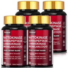 Nattokinase 4,000 FU Heart  Cardiovascular Health, Circulatory Support Non-GMO