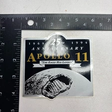 NASA Moon Lunar Mission APOLLO 11 25TH ANNIVERSARY 1991 Sticker Decal 50SM