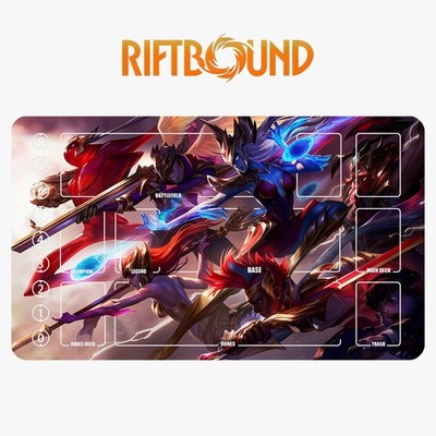 SKT T1 Riftbound League of Legends Playmat+Bag Trading Card Game Mat Mousepad