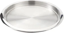 American Metalcraft SSBT14 Stainless Steel round Bar Serving Tray, Silver, 14-In