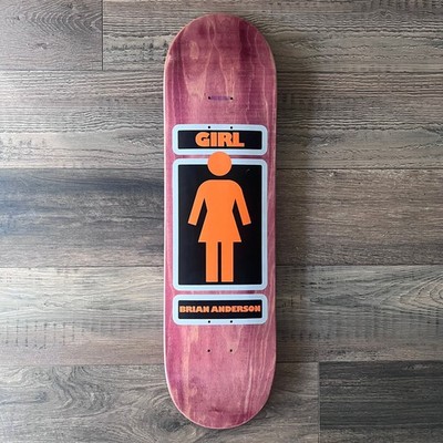 BRIAN ANDERSON GIRL SKATEBOARD DECK - 8.375'' NOS RARE VINTAGE TOY MACHINE