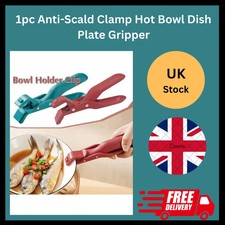 Anti-Scald Clamp Hot Bowl Dish Gripper Plate Clamp Bowl Tong Kitchen Tools UK..