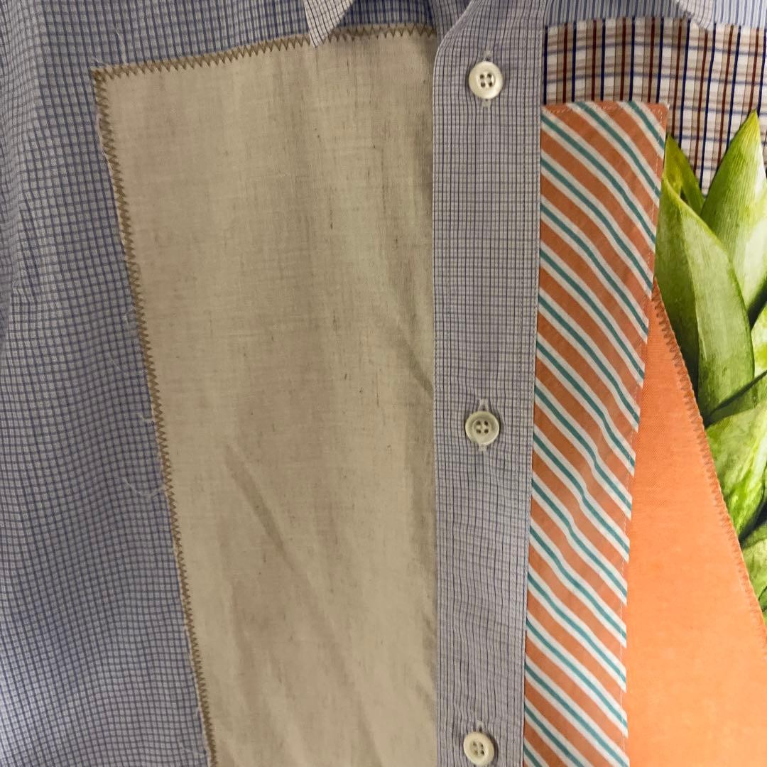 USED JUNYA WATANABE MAN PATCHWORK SHORT SLEEVE SH… - image 3