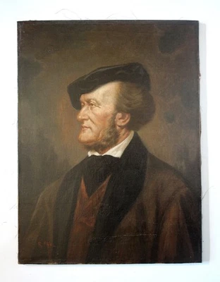Rudolf Pöpl (1861 Wien–nach 1902 Venedig) Porträt von Richard Wagner (1813-1893) - Bild 1 von 4