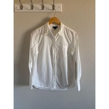 GAP Womens Boyfriend Fit Button Up White Dress Shirt