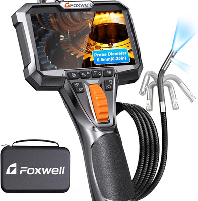 FOXWELL Y406D 6,5Mm Dual Lens Endoskopkamera Mit Licht, 220° Zweiweg Rotation En
