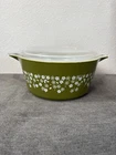 Vintage Pyrex Spring Blossom Crazy Daisy 474-B Cinderella Casserole Dish w/Lid