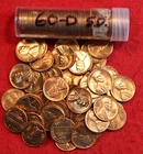 1960-D Small Date Lincoln Memorial Cent Penny 50 Coin roll BU coins rolls