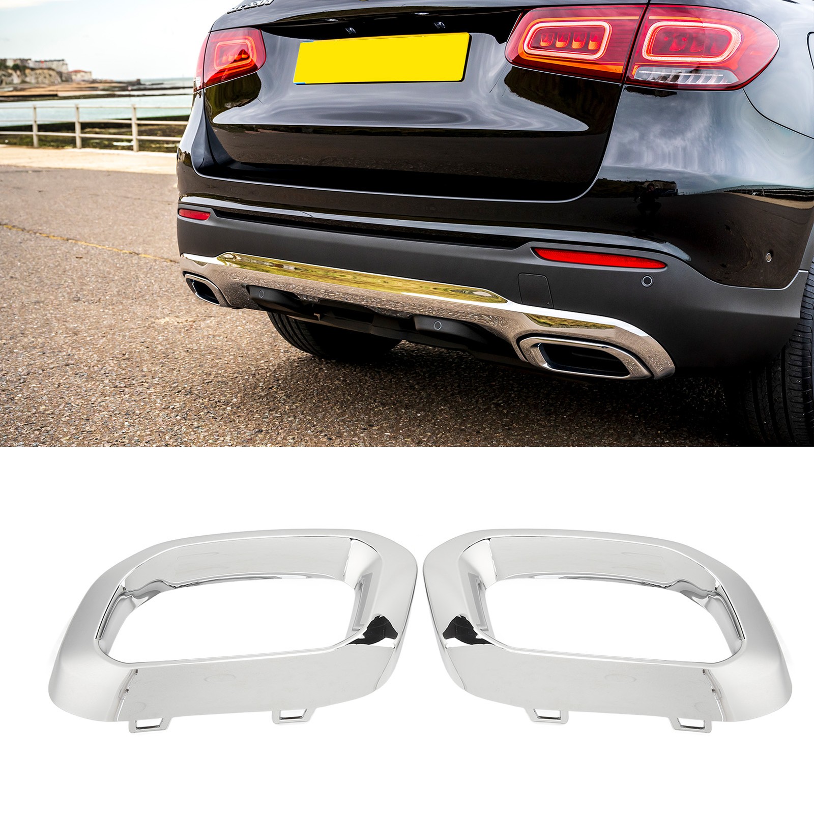 Exhaust Tip Cover Trims Bezel For GLC GLE GLS‑Class X253 C253 W167 V167
