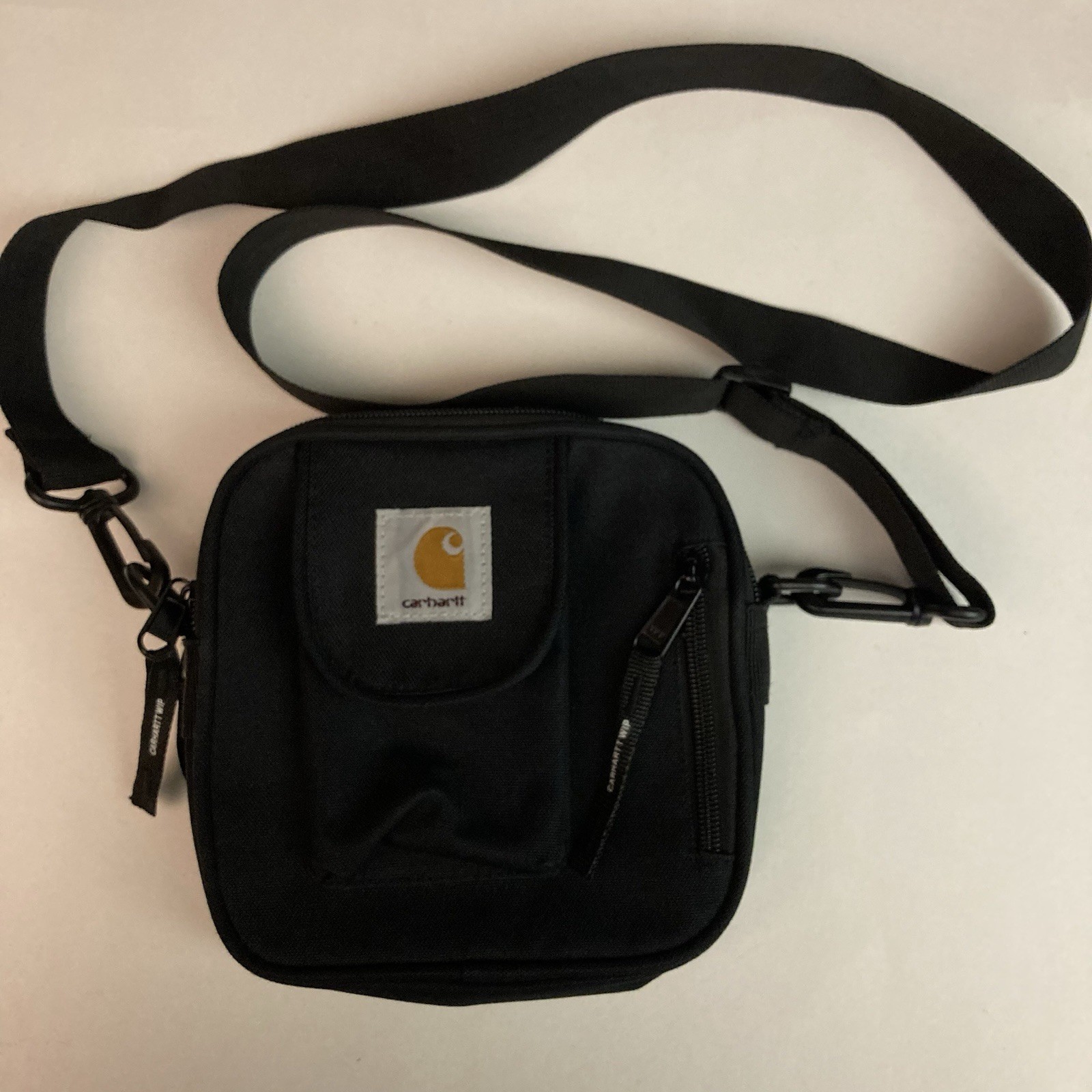 Carhartt WIP Essential Bag Small Crossbody Shoulder Work In Progress Black 7x7x2 thumbnail 2