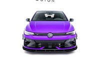 Front StoßStange Flaps Passend FüR VW Golf R Hatchback Mk8 FL Schwarz Hochglanz