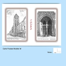 CP M 37396-510 POSTCARD 2 DRAWINGS 37 RPMS