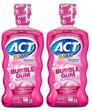 ACT Kids Anti-Cavity Bubblegum Blowout Fluoride Mouthwash 2 Pack