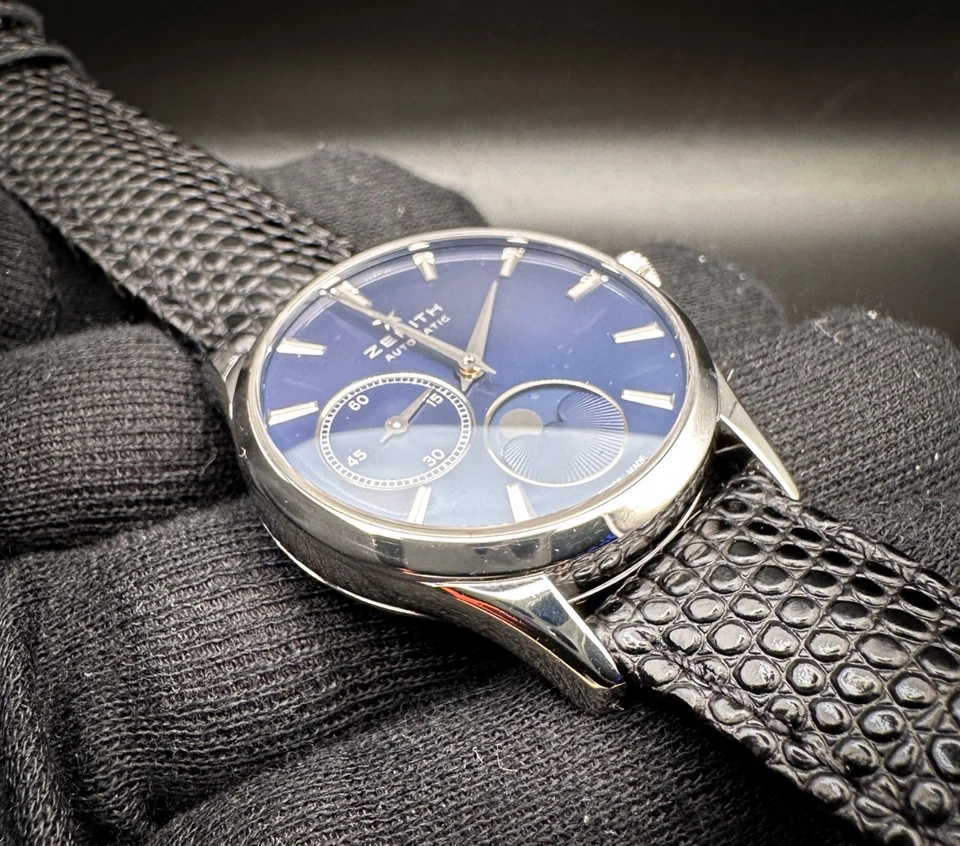 Zenith Ultra-Thin Moonphase Elite 03.23110.692 Steel Blue Dial Automatic - image 3 of 4