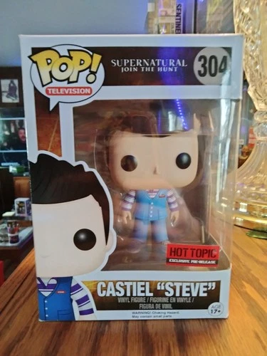 Funko Pop! Vinyl: Supernatural - Castiel (Steve) - Hot Topic Pre Release sticker