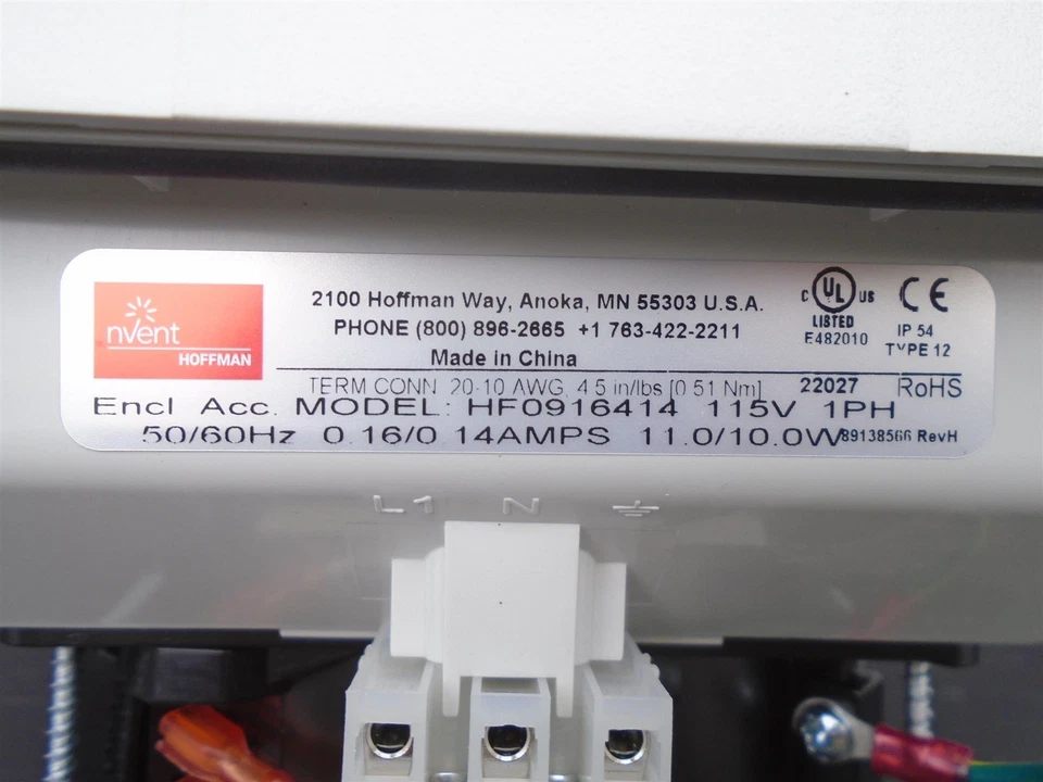 nVent HOFFMAN - HF0916414 - HF09 VENTILADOR FILTRO MONTAJE LATERAL, 115V 70CFM - (NUEVO en CAJA) Foto 3 de 4