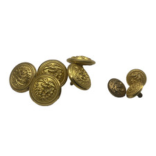Vintage U.S. Navy Eagle Anchor Uniform Buttons Waterbury Button Co Gold Tone