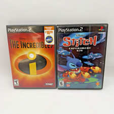Disney's Stitch: Experiment 626 + The Incredibles Sony PlayStation 2 PS2 Tested