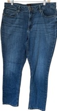 Lee Jeans Womens Size 16 Medium Blue Denim Durable Comfortable 36x29