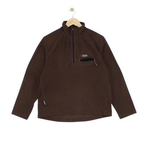 Rab, Vintage Rab 1/4 Zip Fleece Mens Size S Brown Outdoor
