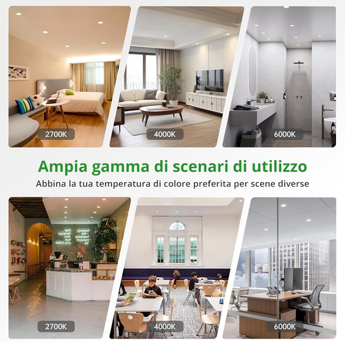 Faretti Led Da Incasso per Cartongesso 7W, Diametro Foro 75-90Mm, 24Mm Ultrasott - Foto 6 di 12