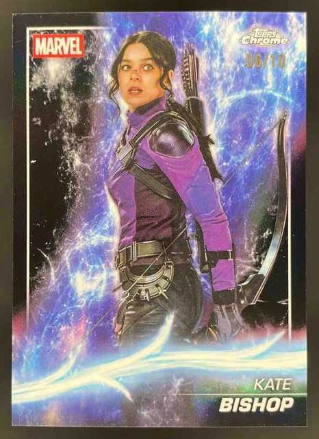 2025 Topps Chrome Marvel Studios Black Refractor #128 Kate Bishop /10