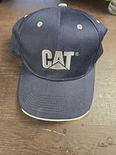 CAT Snapback Mesh Back Trucker Hat Black One Size Embroidered Logo Bn7