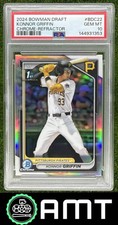 Konnor Griffin PSA 10 2024 Bowman Draft Chrome Refractor Pirates 1353