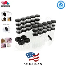 Polypropylene 5 Gram Cosmetic Containers 50pcs Sample Jars Tiny Makeup Sample...